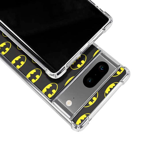 DC Comics Batman Logo All Over Print Google Pixel 7a Clear Case